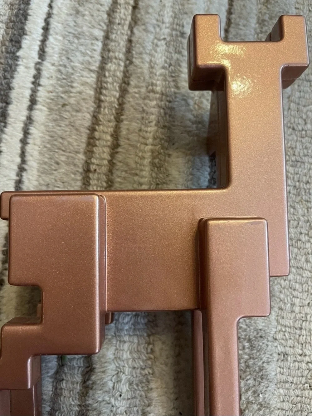 IKEA Rose Gold Deer Figurine Painted Cubist Design Monika Mulder Reindeer